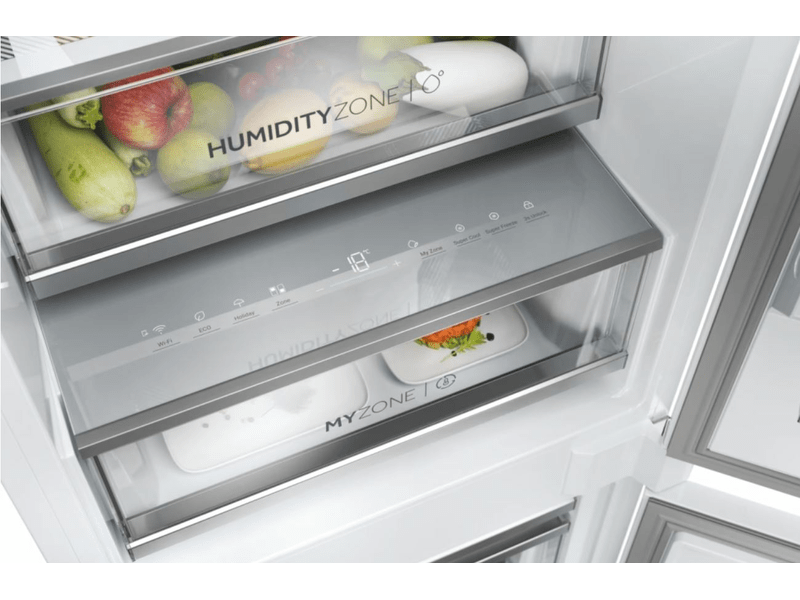 Haier HBW7518C alulfagyasztós, beépíthető, Hűtő:182L, Fagyasztó:86L, No frost hűtőszekrény