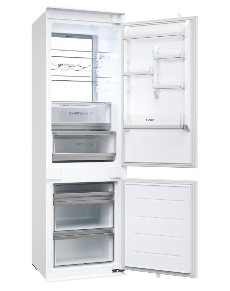 Haier HBW7518C alulfagyasztós, beépíthető, Hűtő:182L, Fagyasztó:86L, No frost hűtőszekrény