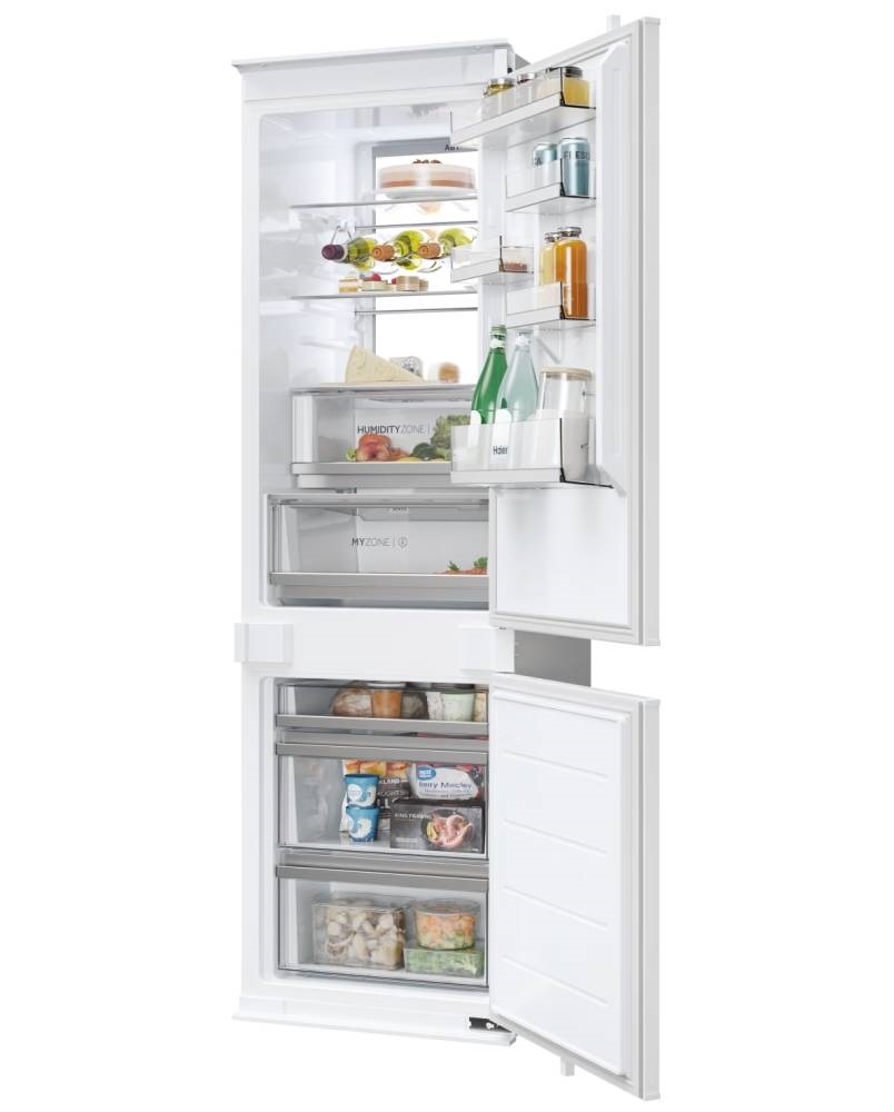 Haier HBW7518C alulfagyasztós, beépíthető, Hűtő:182L, Fagyasztó:86L, No frost hűtőszekrény