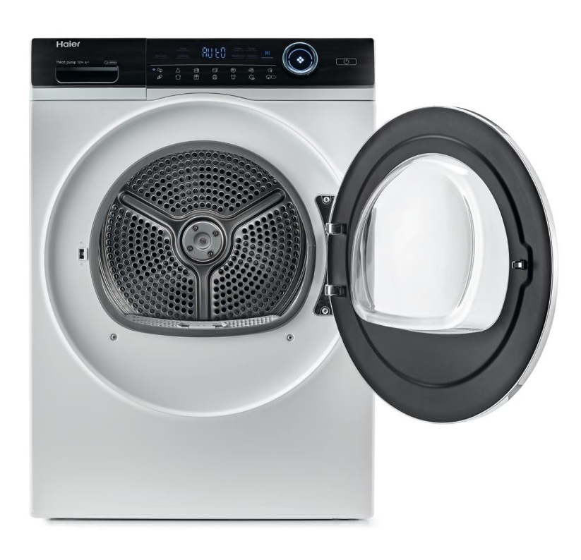 Haier HD100-A2979N-S fehér, 10 kg, hőszivattyús, szárítógép