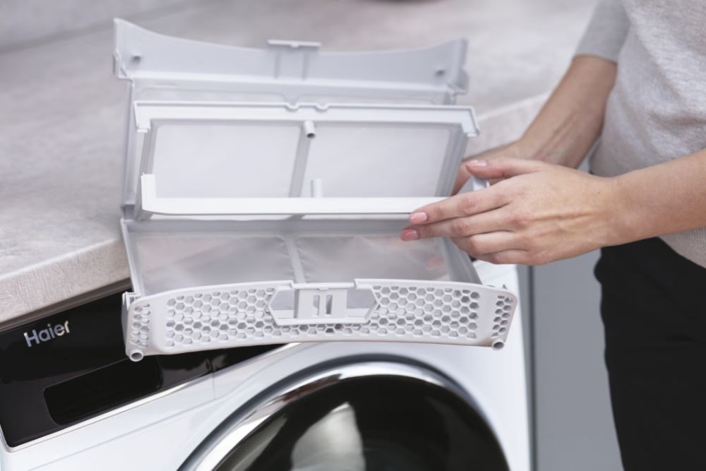 Haier HD100-A2979N-S fehér, 10 kg, hőszivattyús, szárítógép