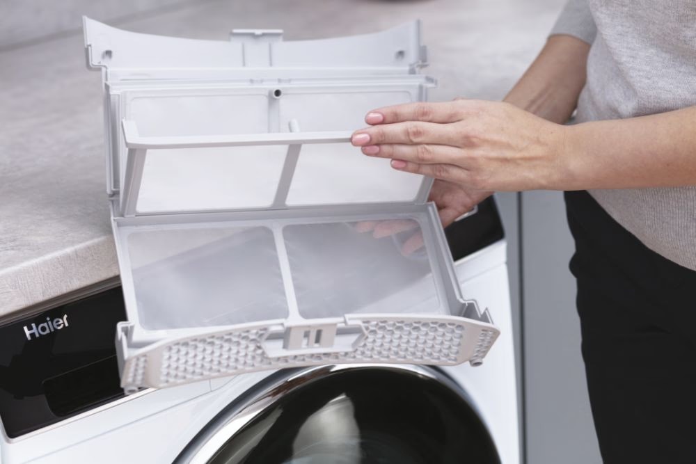 Haier HD100-A2979N-S fehér, 10 kg, hőszivattyús, szárítógép