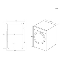 Haier HD100-A2979N-S fehér, 10 kg, hőszivattyús, szárítógép