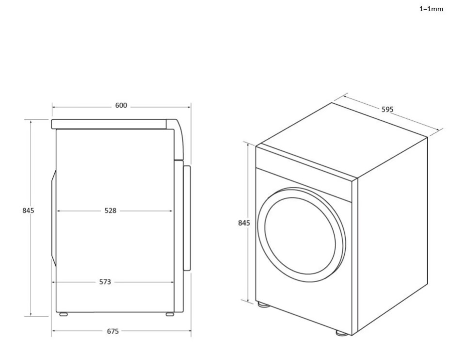 Haier HD100-A2979N-S fehér, 10 kg, hőszivattyús, szárítógép
