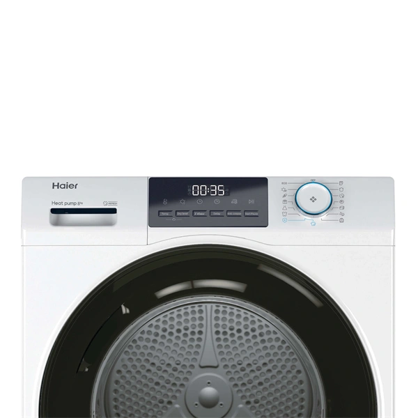Haier HD80-E929E-S fehér-fekete, 8kg, hőszivattyús szárítógép (Újszerű)