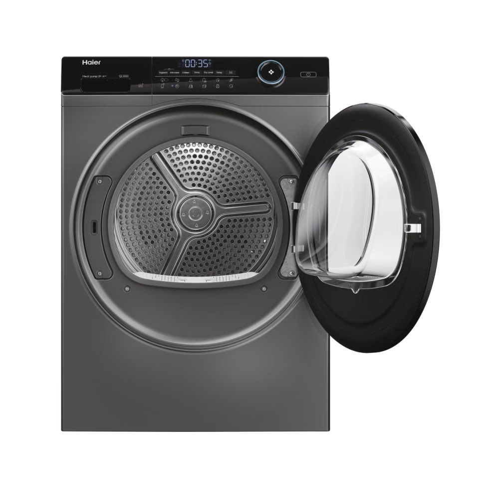 Haier HD80-A3959R-S antracit, 8 kg, hőszivattyús, szárítógép