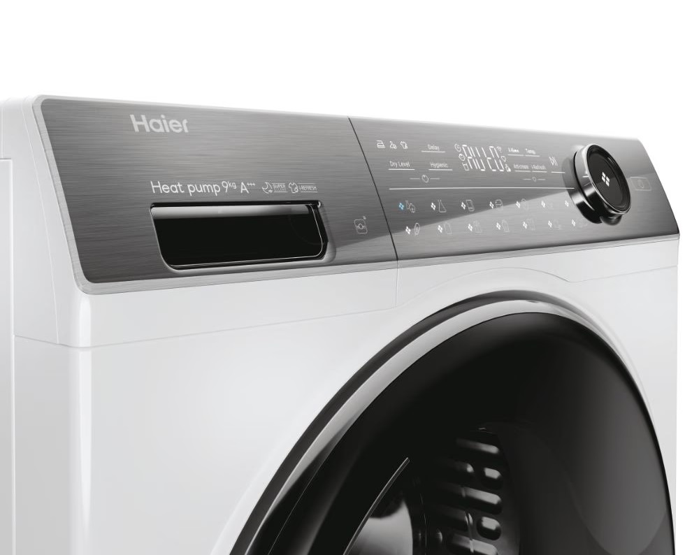 Haier HD90-A3Q979U1-S fehér, 9 kg, hőszivattyús, szárítógép