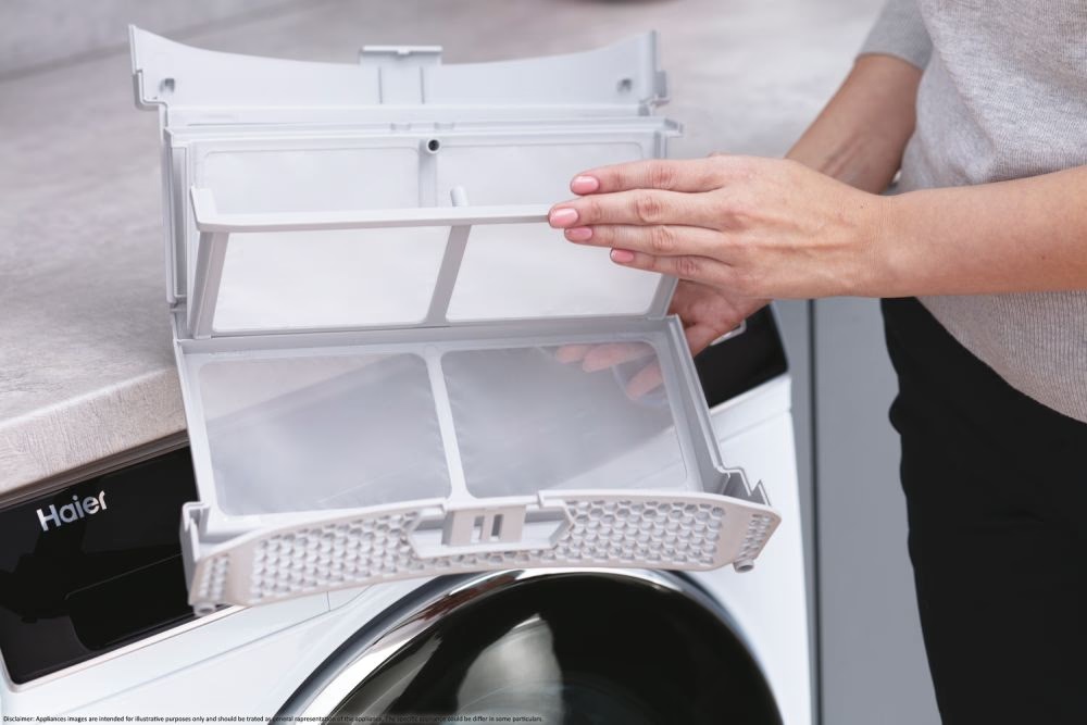 Haier HD90-A3Q979U1-S fehér, 9 kg, hőszivattyús, szárítógép