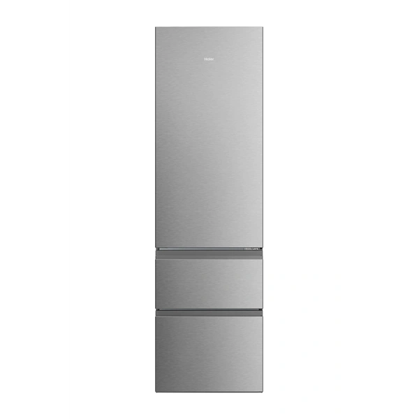 Haier HTR3620ENMG ezüst, alulfagyasztós, Hűtő:289L, Fagyasztó:125L, No frost hűtőszekrény