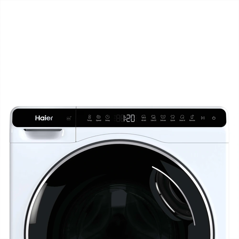 Haier HW50-BP12307U1-S fehér, elöltöltős, max.: 1200 ford, 5kg, mosógép