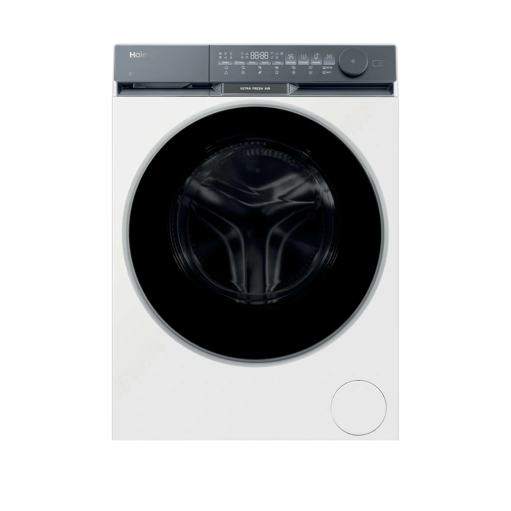 Haier HW80-B14387U1-S fehér, elöltöltős, max.: 1400 ford, 8kg, mosógép