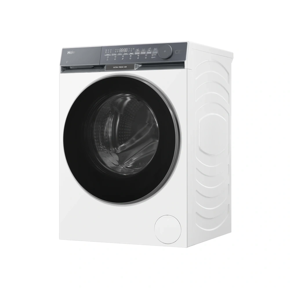 Haier HW80-B14387U1-S fehér, elöltöltős, max.: 1400 ford, 8kg, mosógép