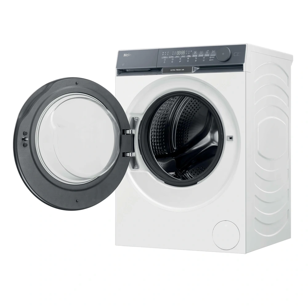 Haier HW80-B14387U1-S fehér, elöltöltős, max.: 1400 ford, 8kg, mosógép