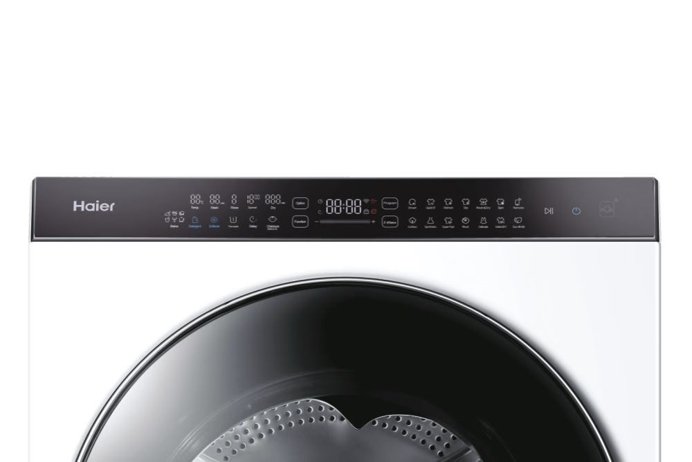 Haier HWD100BD1499UN/S fehér, elöltöltős, max.1400ford., 10 kg/6 kg, mosó-szárítógép