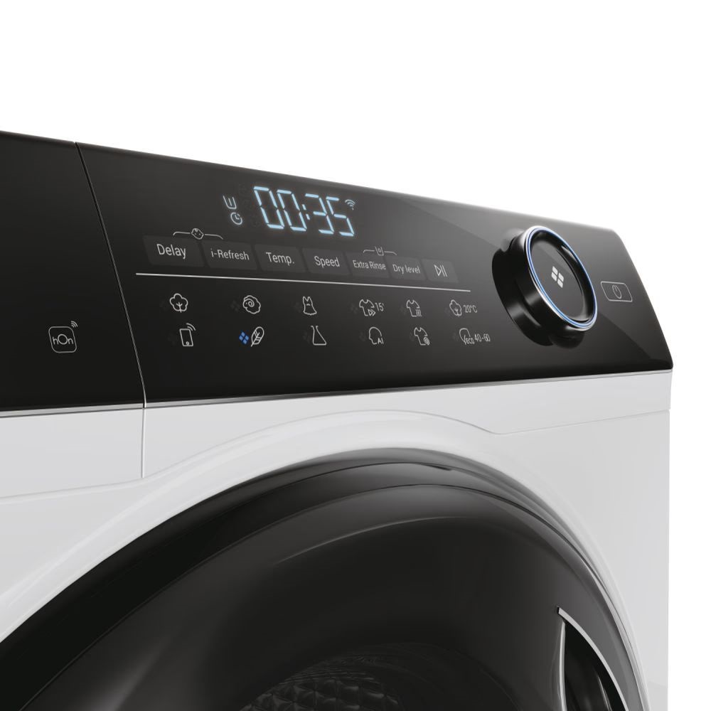Haier HWD90-B14959U1-S fehér, elöltöltős, max.1400ford., 9 kg/6 kg, mosó-szárítógép