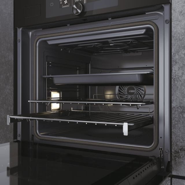 Haier HWO60SM6FS9XHP fekete, beépíthető, sütőtér: 70L, sütő