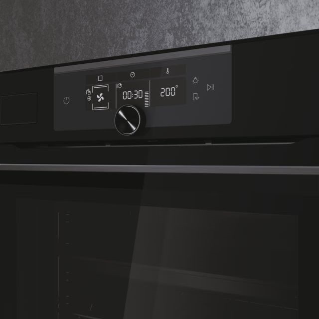 Haier HWO60SM6FS9XHP fekete, beépíthető, sütőtér: 70L, sütő