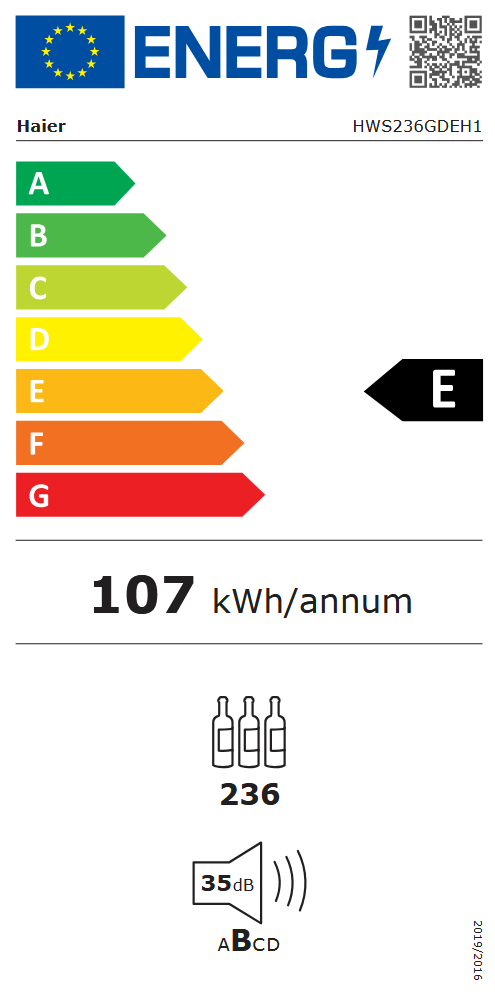 Haier HWS236GDEH1 fekete, Palack:236db, Direct Cool ingborhűtő
