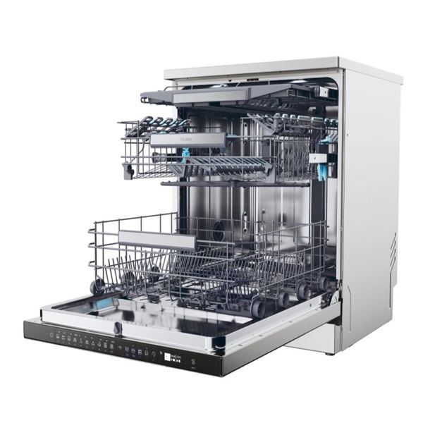 Haier XF 4A4M4PX szürke, programok száma: 10, szabadonálló, 14 terítékes mosogatógép 
