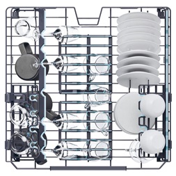 Haier XF 4A4M4PX szürke, programok száma: 10, szabadonálló, 14 terítékes mosogatógép 