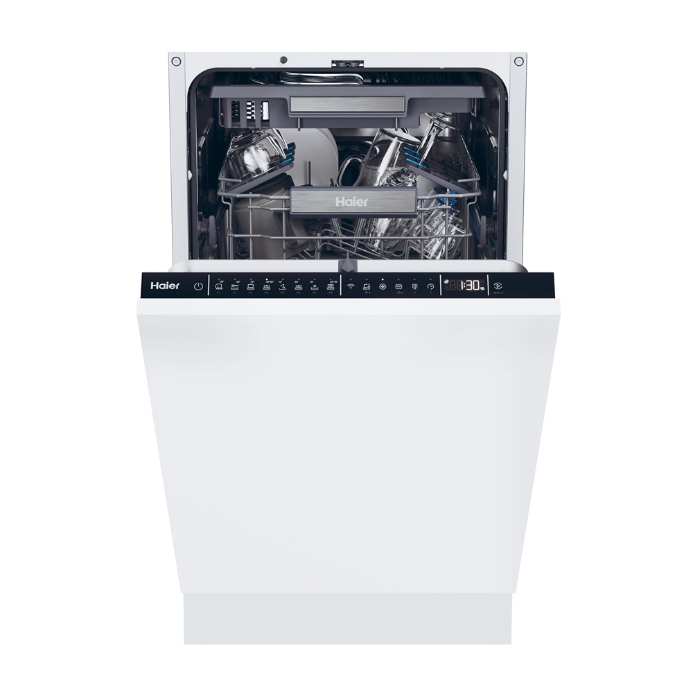 Haier XI1C3TB2FB programok száma: 8, keskeny beépíthető, 11 terítékes mosogatógép 