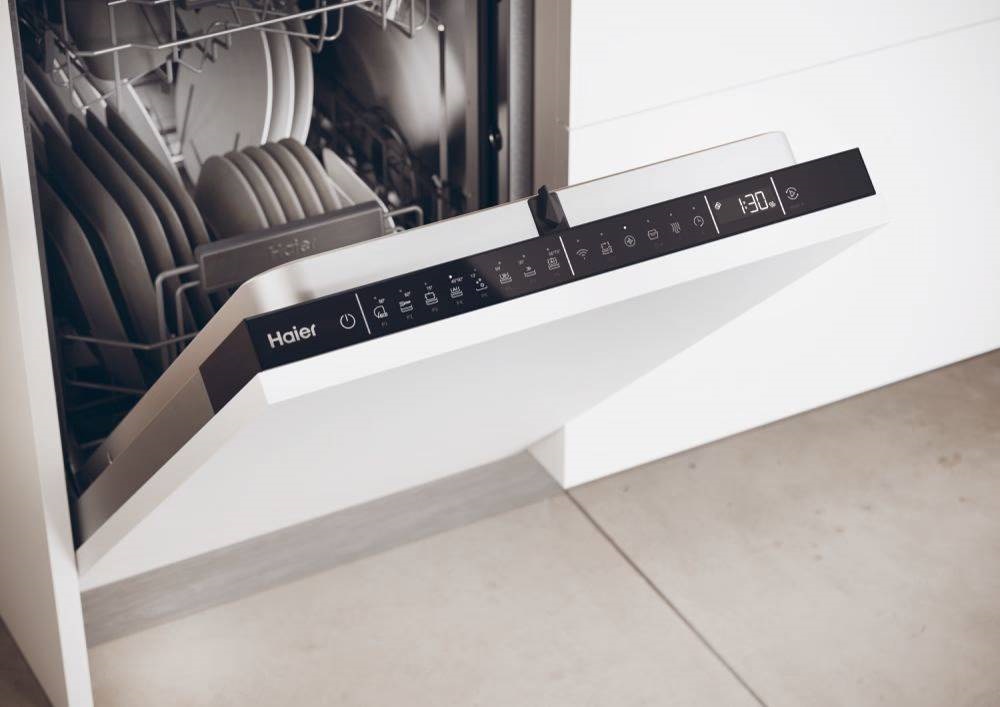 Haier XI1C3TB2FB programok száma: 8, keskeny beépíthető, 11 terítékes mosogatógép 