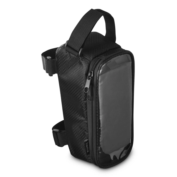 Hama 00121353 fekete kerékpáros táska telefontartóval