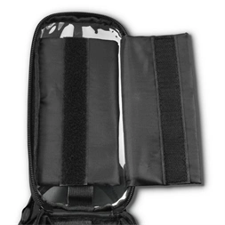 Hama 00121353 fekete kerékpáros táska telefontartóval