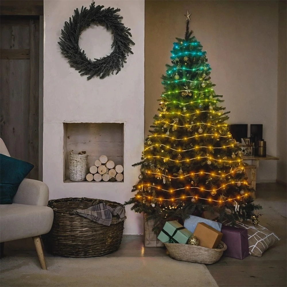 Hama 00176660 10m RGB/USB kültéri smart LED füzér