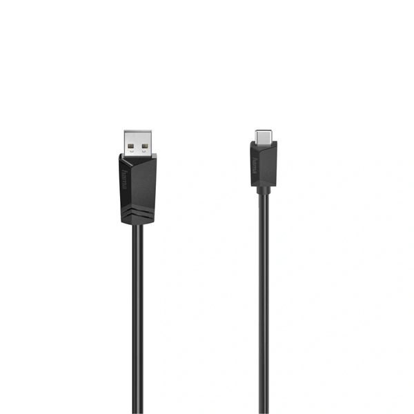 Hama 00200631 0,75m USB-A - USB-C fekete adatkábel