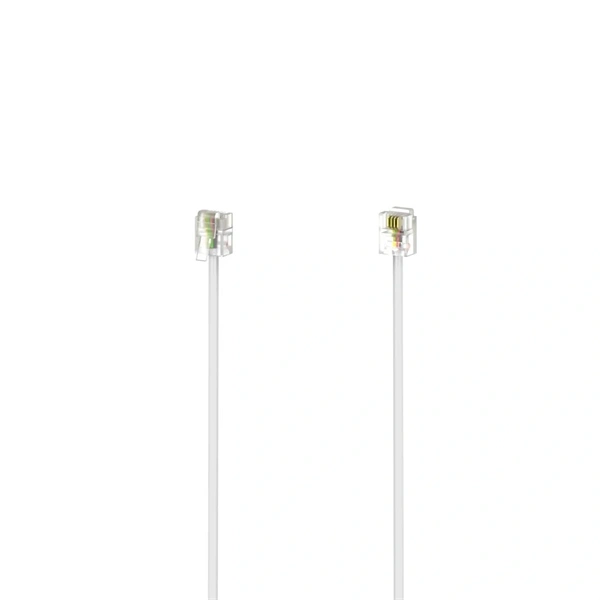 Hama 00201134 (6P4C / 6P4C) 6m fehér telefon kábel