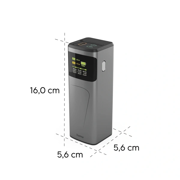 Hama 00201741 High Power 65W 20000mAh power bank