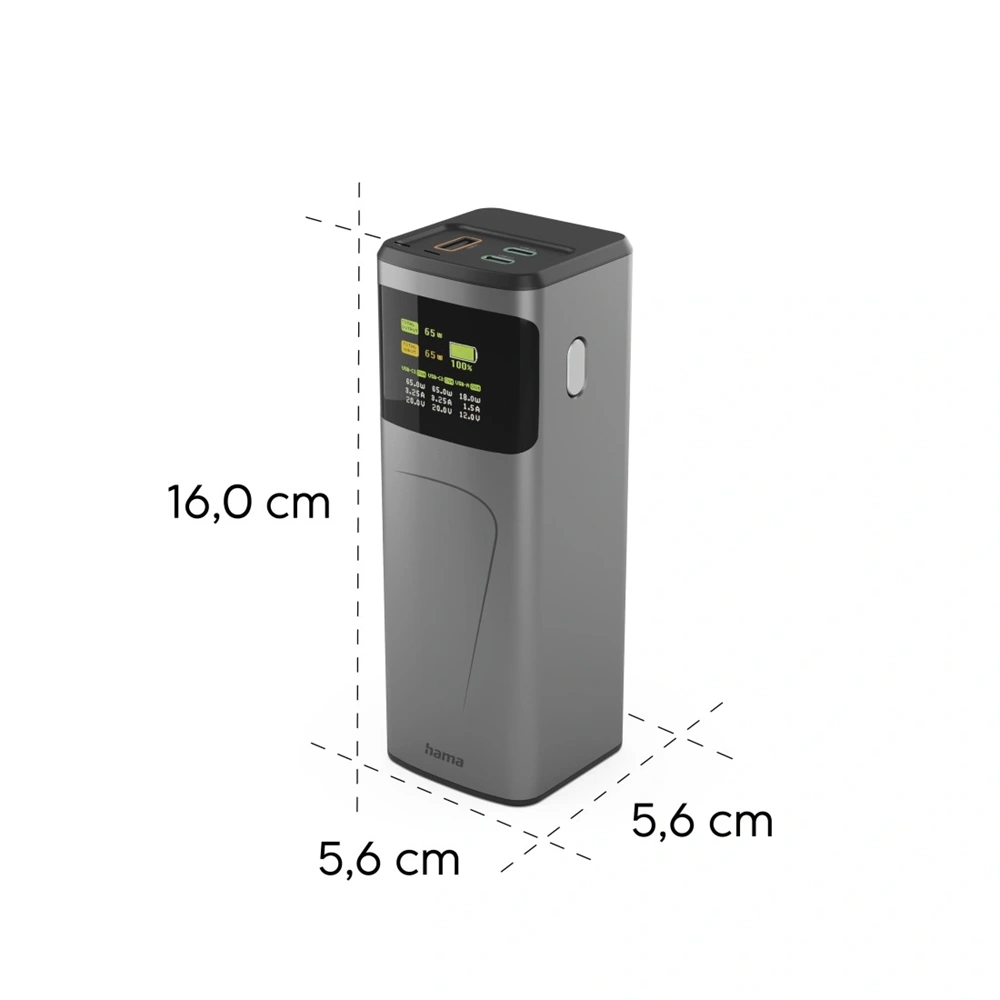 Hama 00201741 High Power 65W 20000mAh power bank