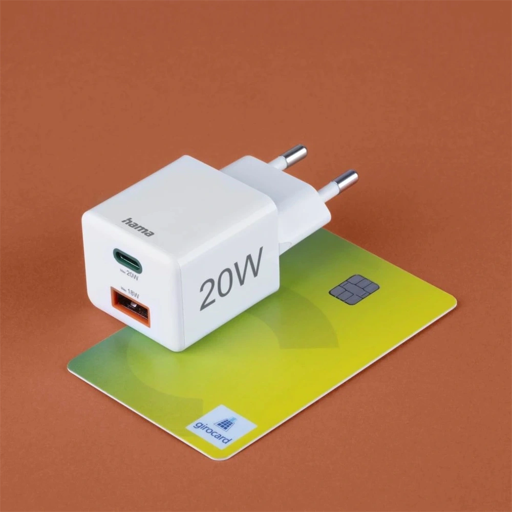 Hama 00201991 20W USB/Type-C PD/QC fehér hálózati töltő