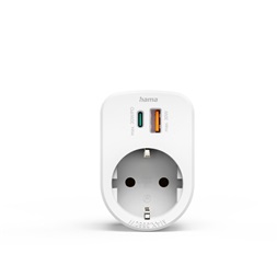 Hama 00223343 FIP 30W USB/USB-C hálózati dugalj beépített töltővel