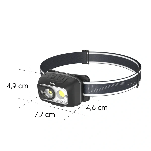 Hama 00228609 HL500-C tölthető LED fejlámpa