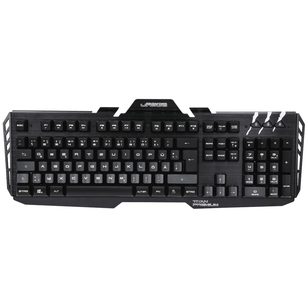 URAGE by Hama 113755 "CyberBoard Premium" HUN fekete világító gamer billentyűzet