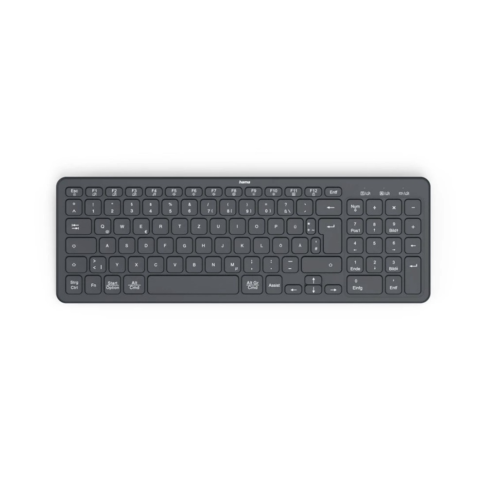 Hama 13173057 WK-300 vezeték nélküli fekete billentyűzet