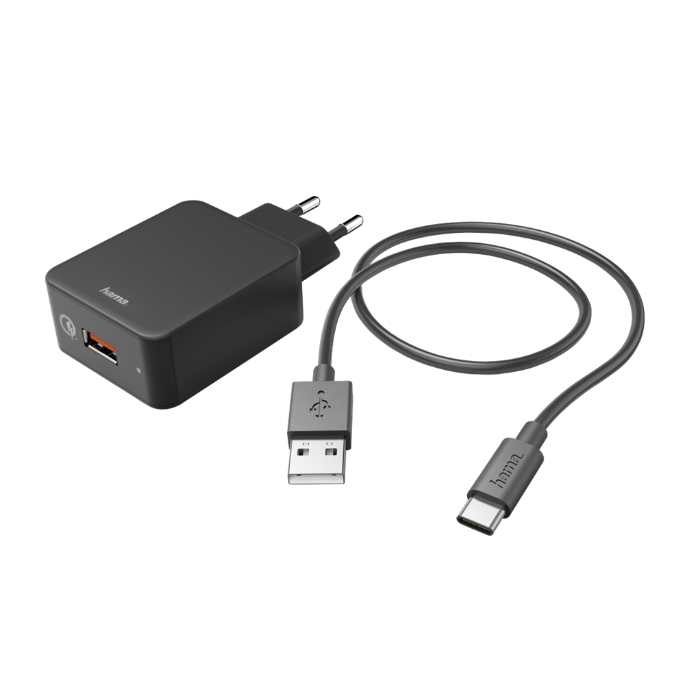 Hama 183230 Qualcomm QC 3.0 USB Type-C hálózati töltő