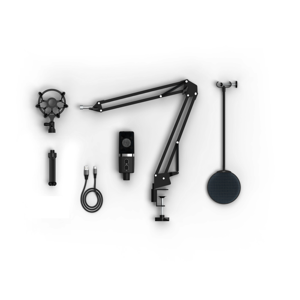 URAGE by Hama 186087 Stream 900HD Streaming állvánnyal gaming mikrofon