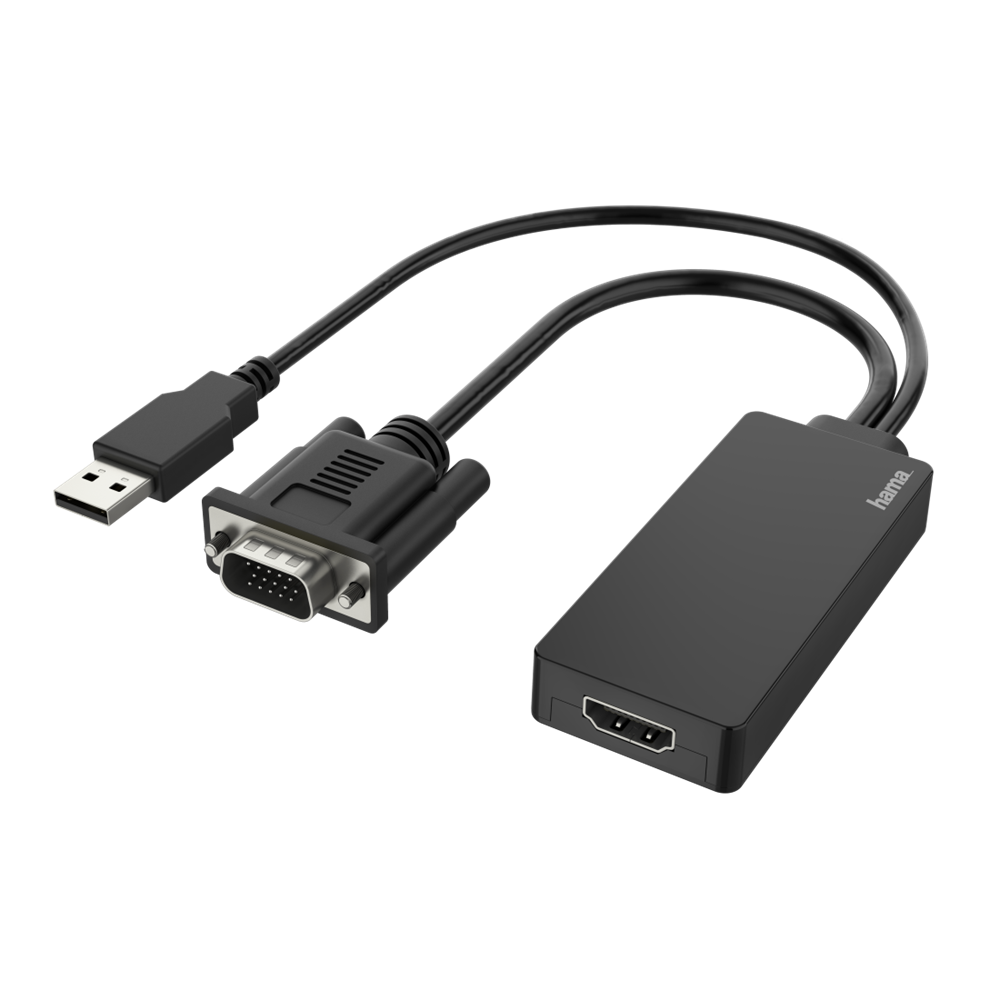 Hama 200342 FIC VGA + USB - HDMI adapter