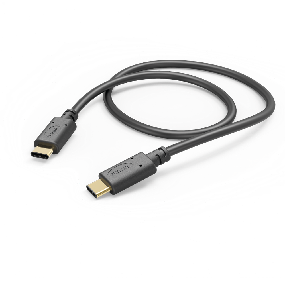 Hama 201591 FIC E3 1,5 m USB 2.0 Type-C/Type-C (480Mbps) fekete adatkábel