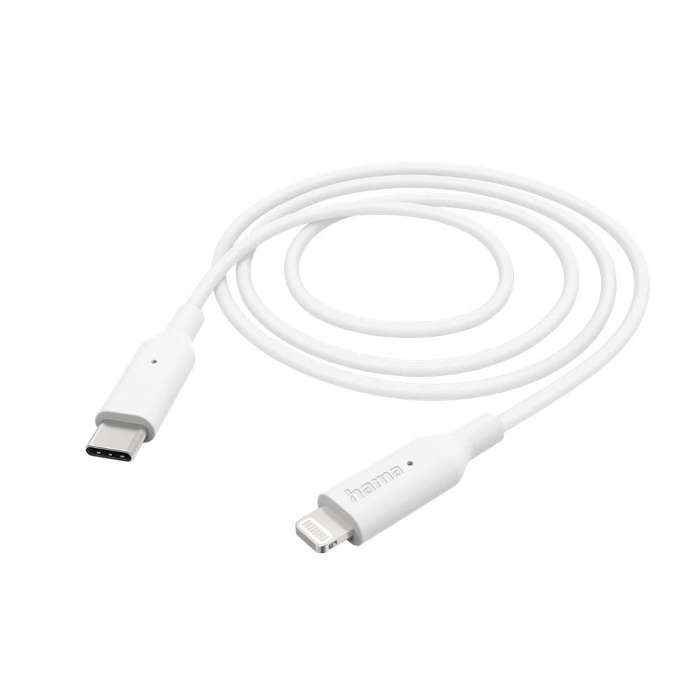 Hama 201598 FIC E3 1m Lightning > USB Type-C fehér adatkábel