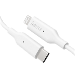 Hama 201598 FIC E3 1m Lightning > USB Type-C fehér adatkábel