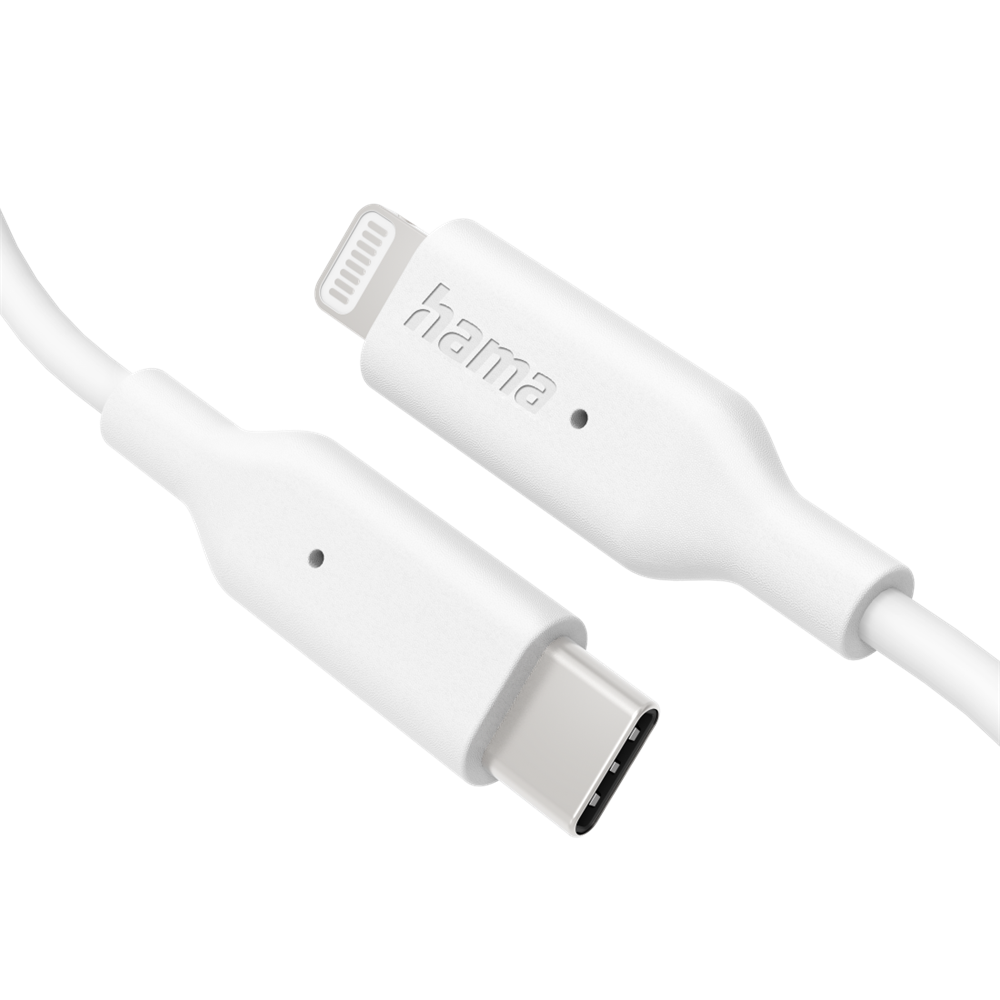 Hama 201598 FIC E3 1m Lightning > USB Type-C fehér adatkábel