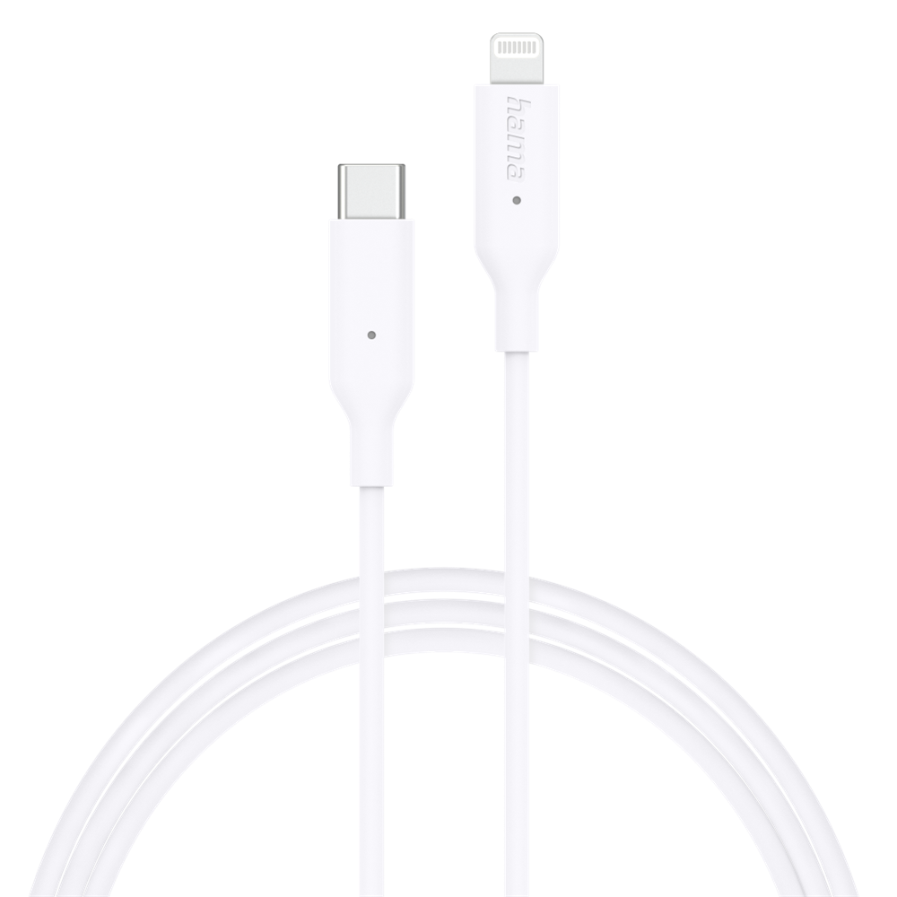 Hama 201598 FIC E3 1m Lightning > USB Type-C fehér adatkábel