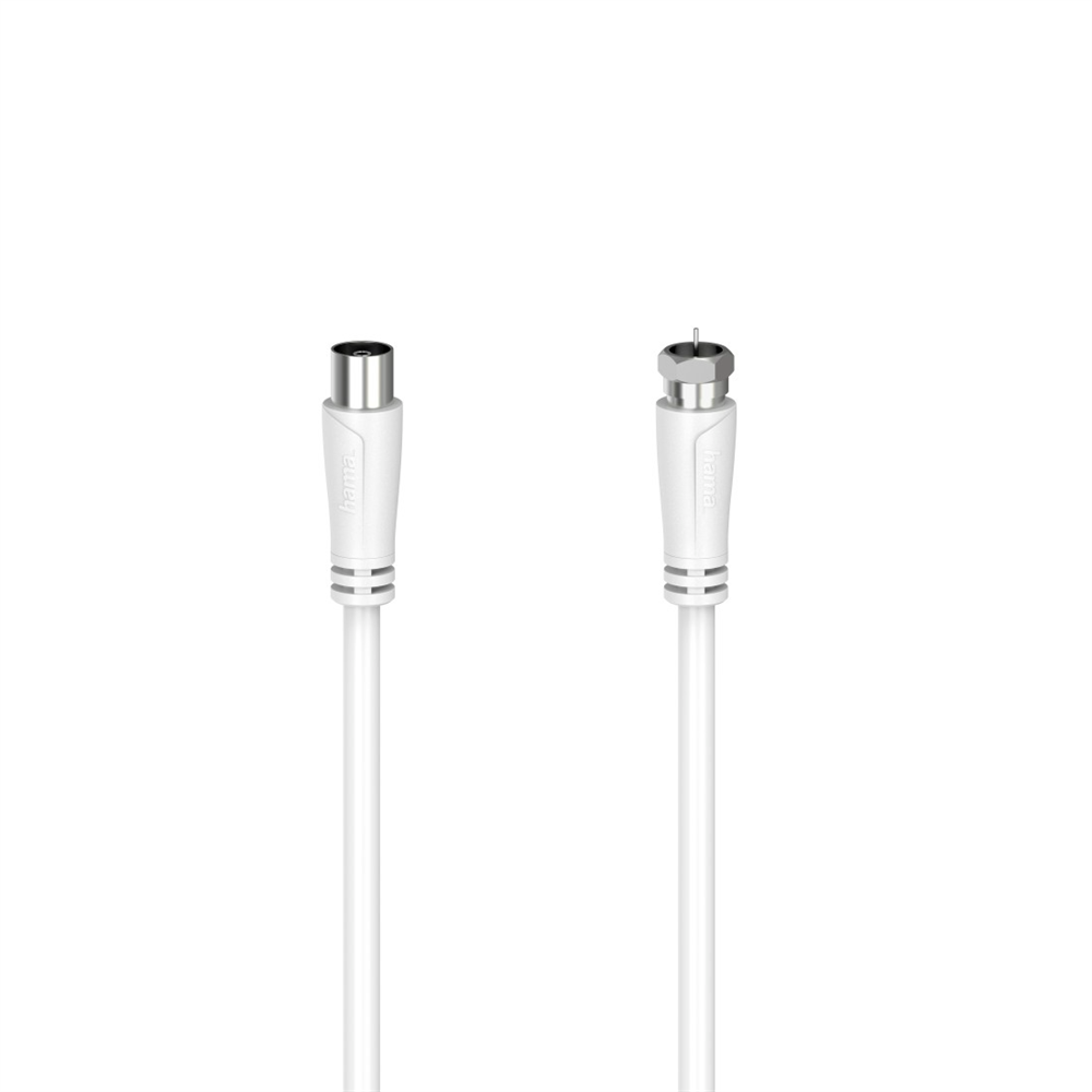 Hama 205061 FIC 90dB F-koax 1,5m fehér antenna kábel (Újracsomagolt)