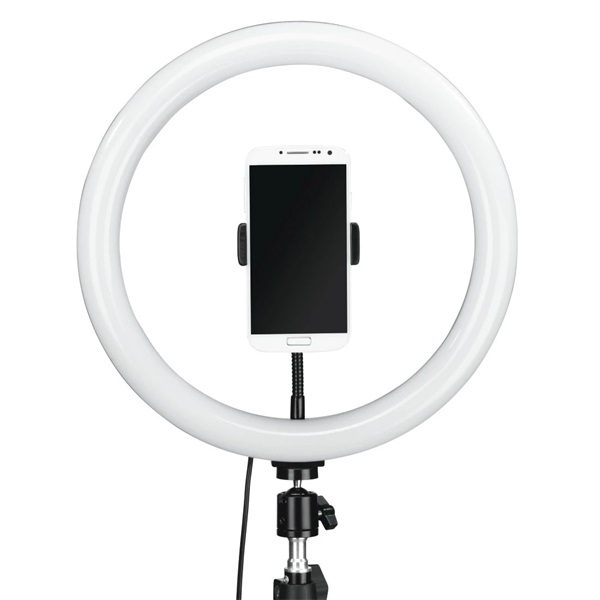 Hama 4659 "SPOTLIGHT STEADY 120 II" LED körlámpás okostelefon állvány (Újszerű)