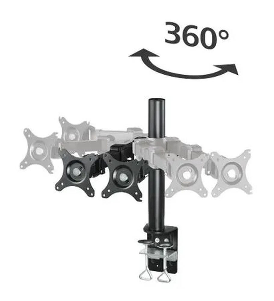 Hama 95830 10"-26" DUAL VESA 100x100 dönthető, karos asztali konzol