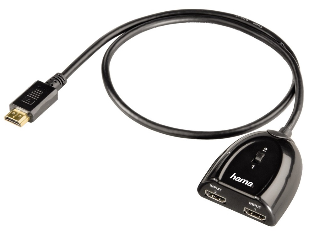 Hama 122224 HDMI közösítő, aranyozott, 2be-1ki